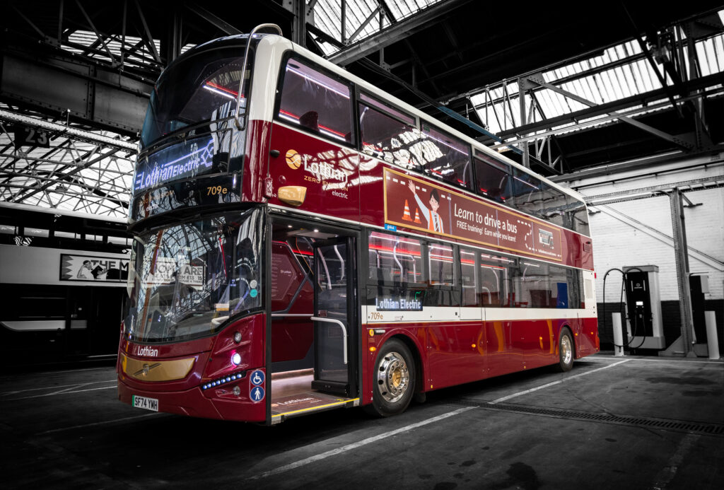 First Of Lothians Fully Electric Double Deck Buses Hit The Road