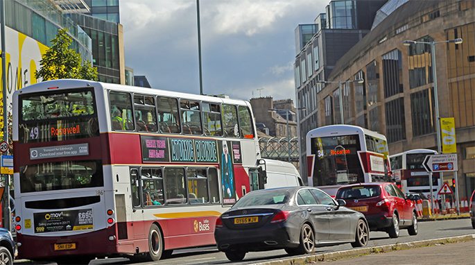 Leith Street Closure - 2 September 2017 - Lothian Buses