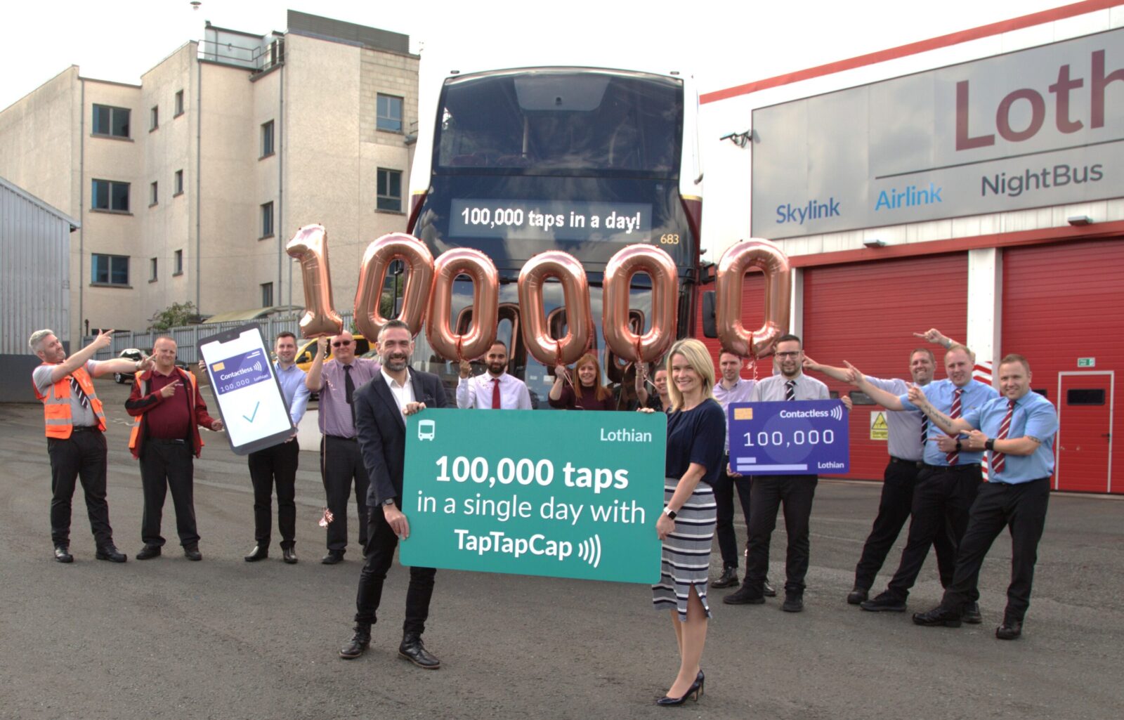 Lothian Taps 100,000 Customers In A Day - Lothian Buses